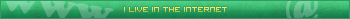 I live in the Internet